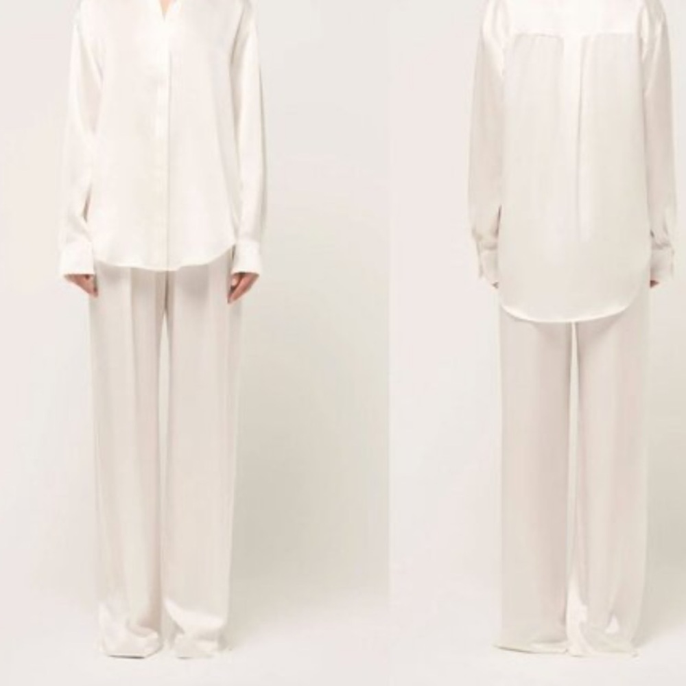 NWT Michael Lo Sordo Relaxed Silk Boy Pant